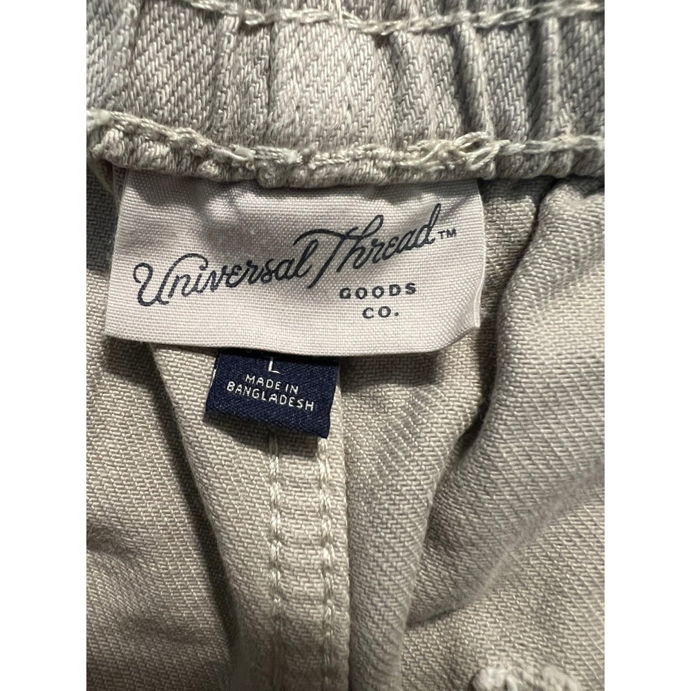 Universal Thread Womens Wide Leg Utility Pants Beige Khaki Cotton Size L NWT - Picture 5 of 7